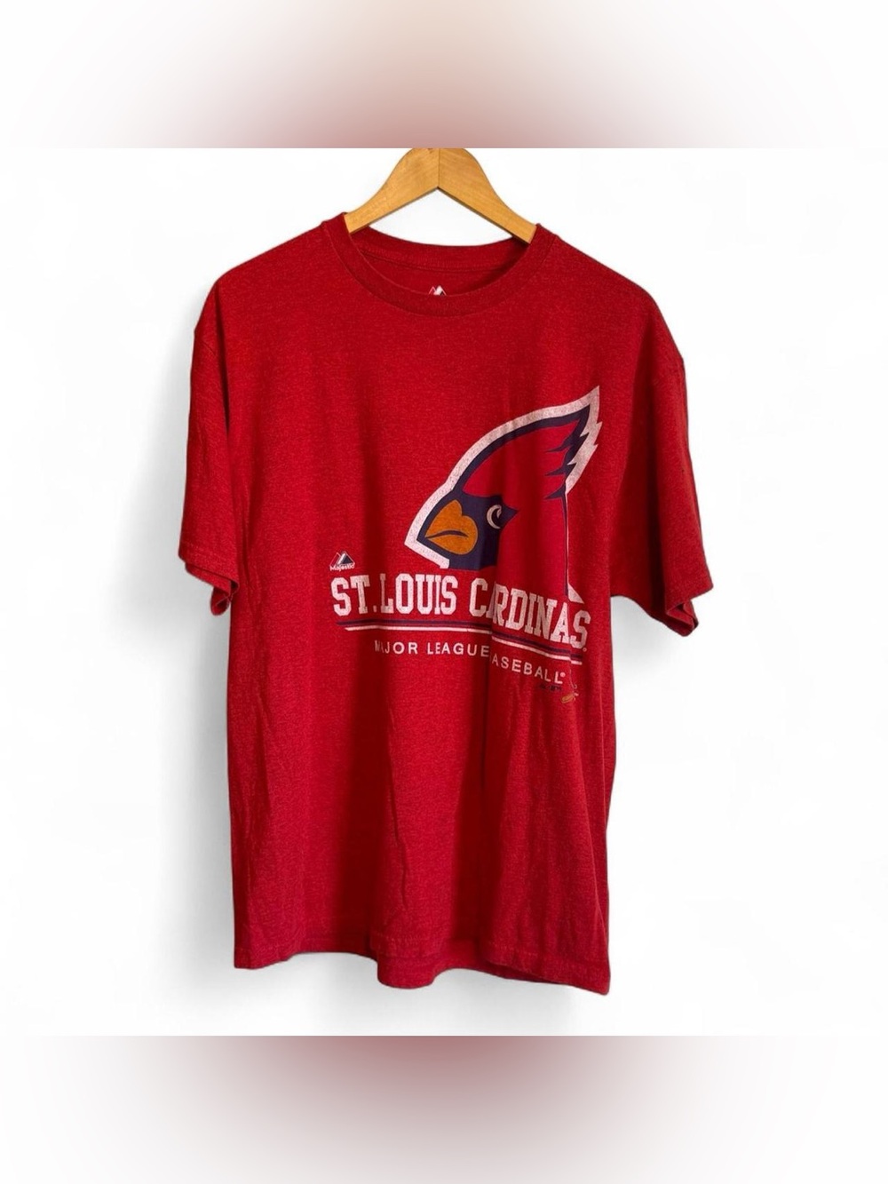 Vintage Majestic St. Louis Cardinals Red Graphic Short Sleeve Tee XL